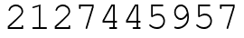 Число 2127445957.