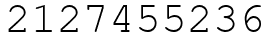 Число 2127455236.