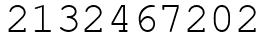 Число 2132467202.