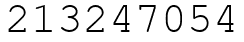 Число 213247054.