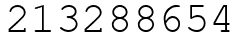 Число 213288654.