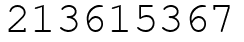 Число 213615367.