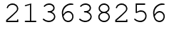 Число 213638256.