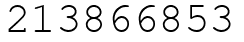 Число 213866853.