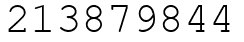 Число 213879844.