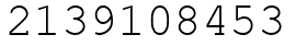 Число 2139108453.