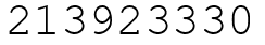 Число 213923330.