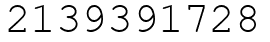 Число 2139391728.
