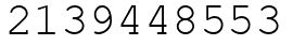 Число 2139448553.