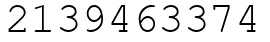 Число 2139463374.