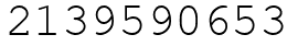 Число 2139590653.