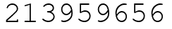 Число 213959656.