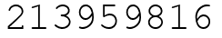 Число 213959816.