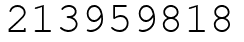 Число 213959818.