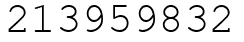Число 213959832.