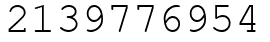 Число 2139776954.