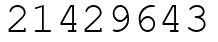 Число 21429643.
