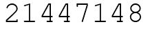 Число 21447148.