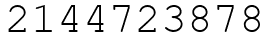 Число 2144723878.