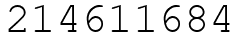 Число 214611684.