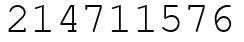 Число 214711576.