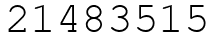 Число 21483515.