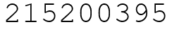 Число 215200395.