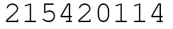 Число 215420114.