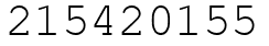 Число 215420155.