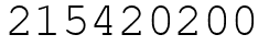 Число 215420200.