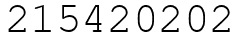 Число 215420202.