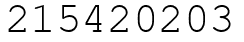 Число 215420203.