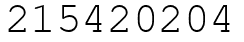 Число 215420204.