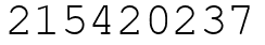 Число 215420237.