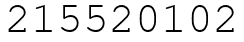Число 215520102.