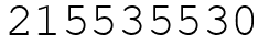 Число 215535530.