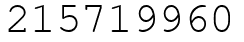 Число 215719960.