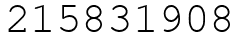 Число 215831908.
