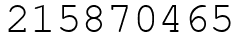 Число 215870465.