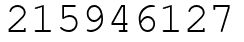 Число 215946127.