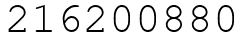 Число 216200880.