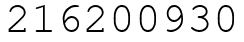 Число 216200930.