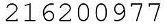 Число 216200977.