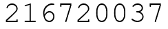 Число 216720037.