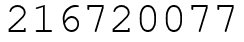 Число 216720077.