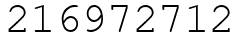 Число 216972712.