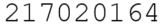 Число 217020164.