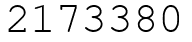 Число 2173380.