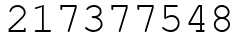 Число 217377548.