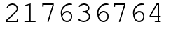 Число 217636764.